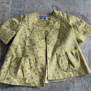 Vera Wang Lavender Label Kids Yellow Floral Cape